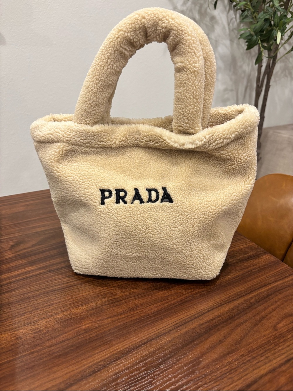 Prada Beauté Beige Teddy VIP Tote